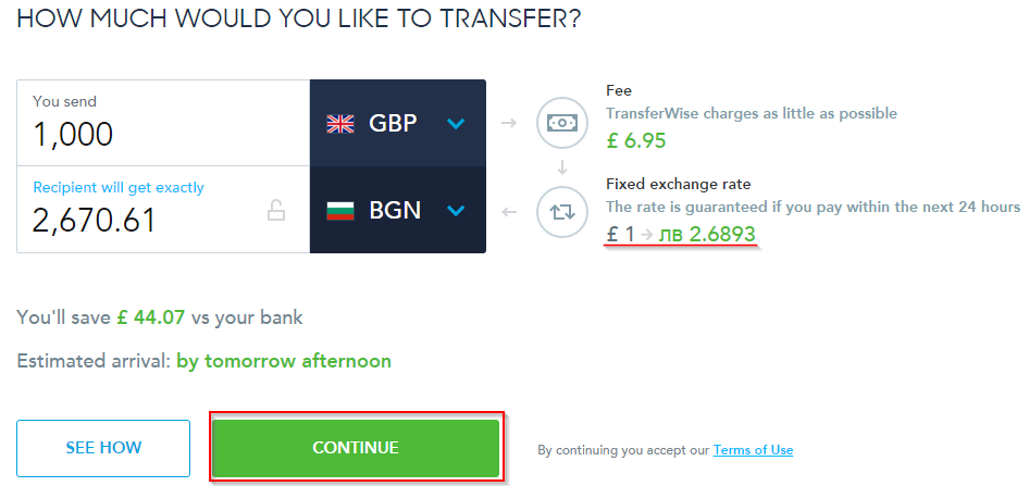 Transfer Second Step