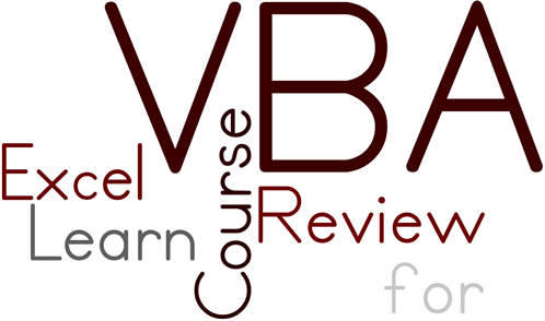 Learn VBA for Excel