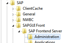 SAP SIDE Regedit Administration
