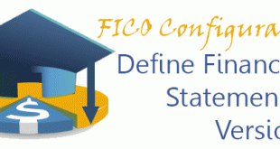 FICO - Define Financial Statement Versions