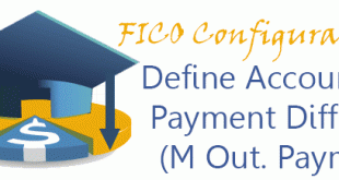 Define Accounts for Payment Differences (Manual Outgoing Payment)