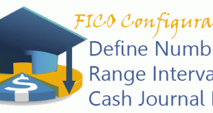 Define Number Range Intervals for Cash Journal Documents