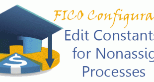 Edit Constants for Nonassigned Processes