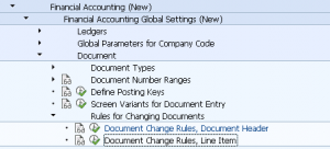 Document Change Rules, Line Item | OB32