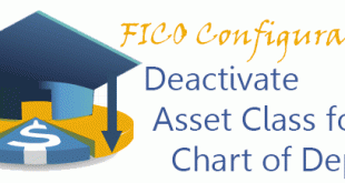Deactivate Asset Class for Chart of Depreciation