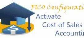 SAP FICO Configuration - Activate Cost of Sales Accounting