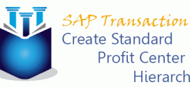 SAP Transaction Code - Create SAP Standard Profit Center Hierarchy